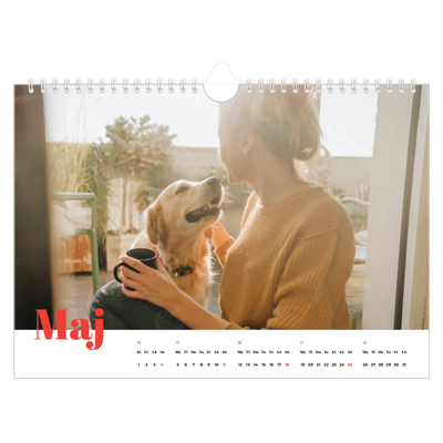 Fotokalender A4 Enkel — Storslaget år [omslag]