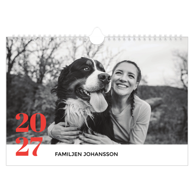 Fotokalender A4 Enkel — Storslaget år [omslag]