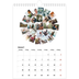 Fotokalender A4 Enkel (20 x 30 cm) — Collage shapes [Januari]