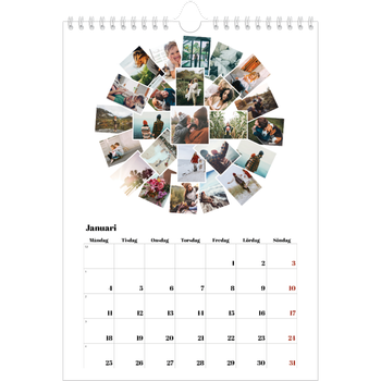 Fotokalender A4 Enkel — Collage shapes