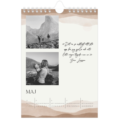 Fotokalender A5 Enkel — Citatsamling om välbefinnande [omslag]