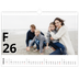 Fotokalender A3 Enkel — Bokstäver och tal [Februari]