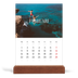 Skrivbordskalender med träställ - Stående — Oändlig flykt [Februari]