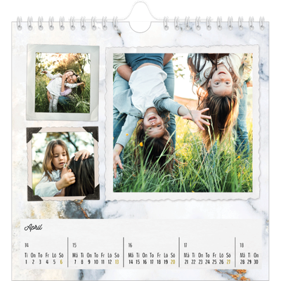 Årskalender kvadratisk — Bildsamling [April]