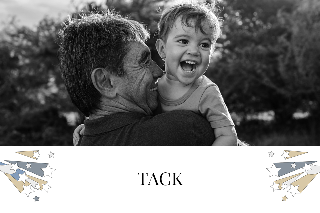 Tack — Tackkort med stjärnfall