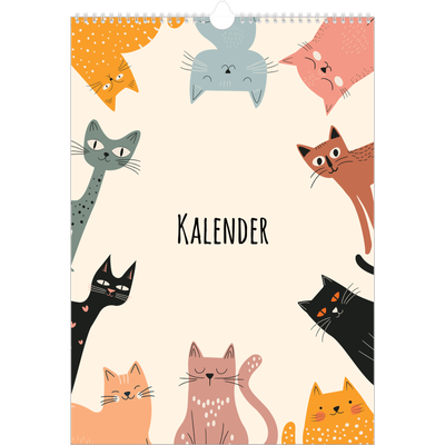 A3 Årskalender — Kattassistentar och klotter [omslag]