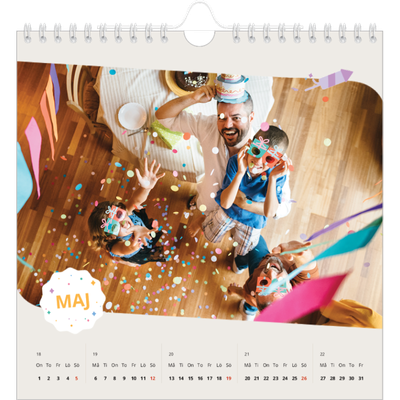 Årskalender kvadratisk — Ikonisk födelsedag [omslag]