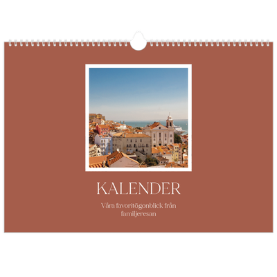 Fotokalender A3 Enkel — Klassiska färger [omslag]