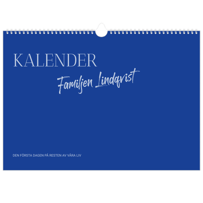 Fotokalender A3 Enkel — Koboltklassiker [omslag]