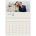 Fotokalender A3 Klassisk (30 x 40 cm) — Initialer i blom [Mars]