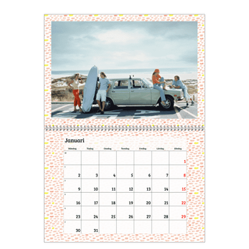 Fotokalender A3 Klassisk — Bakgrundsmönster