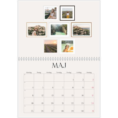 Fotokalender A3 Klassisk (30 x 40 cm) — Bildvägg [omslag]