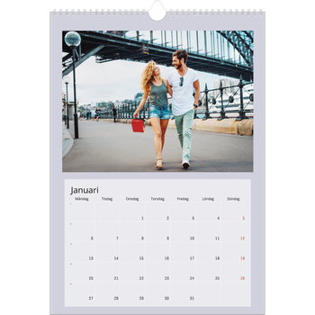 Fotokalender A3 Enkel — Snygga färger