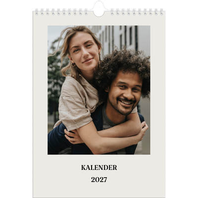 Fotokalender A4 Enkel (20 x 30 cm) — Simpel och modernt [omslag]