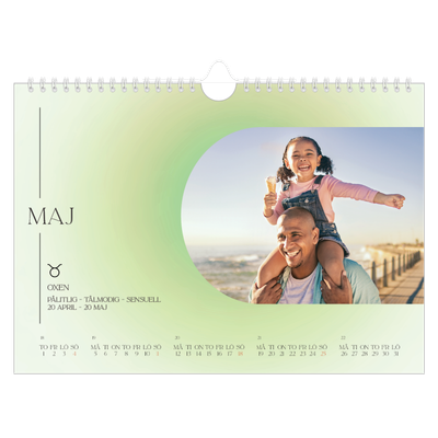 Fotokalender A4 Enkel — Stjärnteckens färger [omslag]