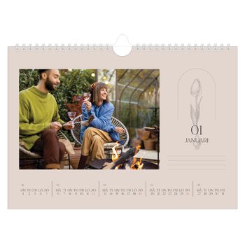 Fotokalender A4 Enkel — Enkel botanisk