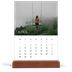 Skrivbordskalender med träställ - Stående — Enkel serif-teckensnitt [April]