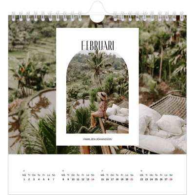 Årskalender kvadratisk — Det öppna valvet [Februari]