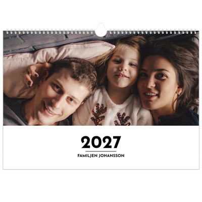 Fotokalender A3 Enkel — Bokstav i fokus [omslag]