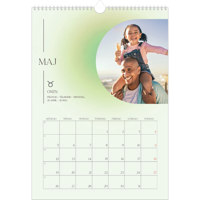 A3 Årskalender — Stjärnteckens färger [omslag]