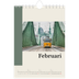 Fotokalender A5 Enkel — Världens sevärdheter [Februari]