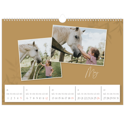 Fotokalender A3 Enkel — Jordnära [omslag]