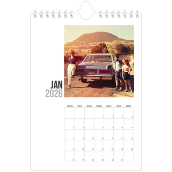 Fotokalender A5 Enkel — Förkortad text
