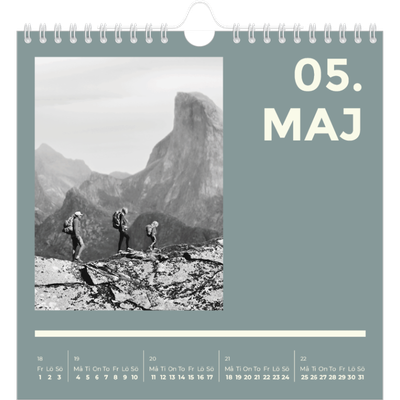 Årskalender kvadratisk — Modern och djärv [omslag]