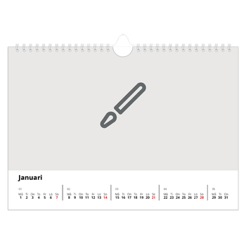 Fotokalender A4 Enkel — Designa din egna fotoprodukt