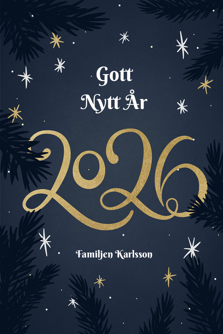 Fotokort — Midnattshimmel