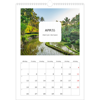 A3 Årskalender — Hela historien [April]