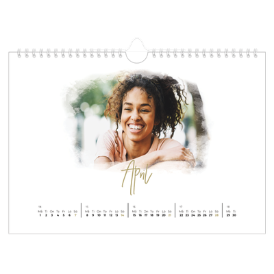 Fotokalender A4 Enkel — Fotoeffekter [April]
