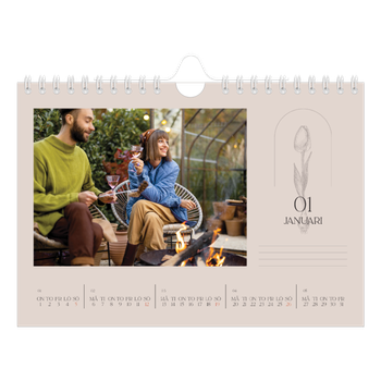 Fotokalender A5 Enkel — Enkel botanisk