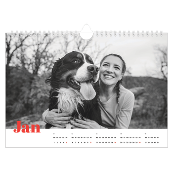 Fotokalender A4 Enkel — Storslaget år