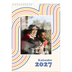 Fotokalender A4 Enkel (20 x 30 cm) — Retro ränder [omslag]