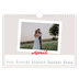 Fotokalender A4 Enkel — Signerad i karmosin [April]