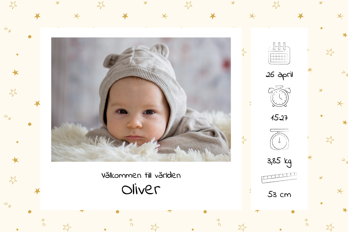 Inbjudningar — Vår lilla stjärna