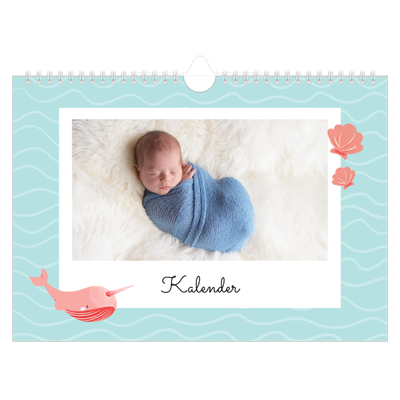 Fotokalender A4 Enkel — Söta djur [omslag]