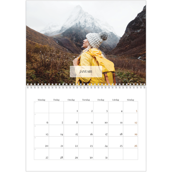 Fotokalender A3 Klassisk — Klassisk kalender