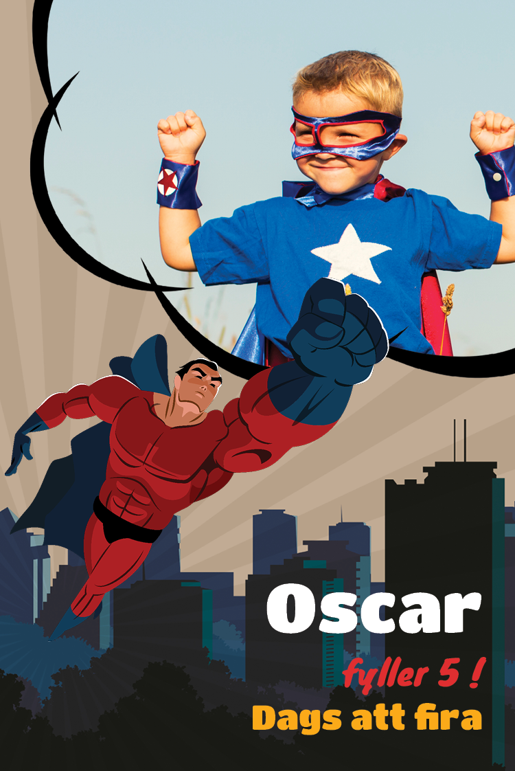 Inbjudningar — Superhjälte