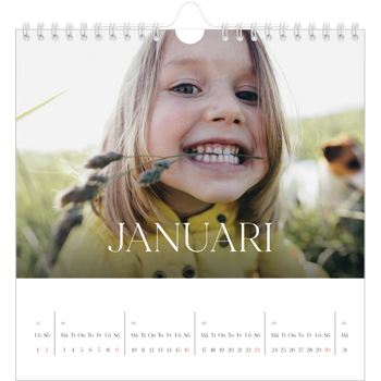 Fotokalender Kvadratisk — Tolv stora månader
