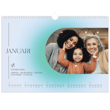 Fotokalender A3 Enkel — Stjärnteckens färger