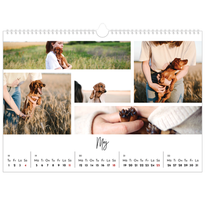 Fotokalender A3 Enkel — Bild collage [omslag]