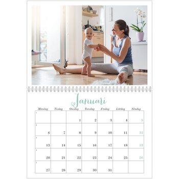 Fotokalender A3 Klassisk — Hej världen
