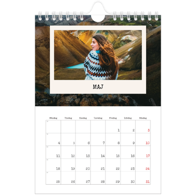 Fotokalender A5 Enkel — Porträttredigeringen [omslag]