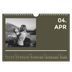 Fotokalender A4 Enkel — Modern och djärv [April]