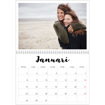 Fotokalender A3 Klassisk — Handskriven