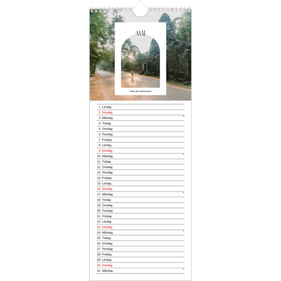 Fotokalender Smal  — Det öppna valvet [Maj]