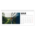 Skrivbordskalendrar — Vit kalender [Mars]