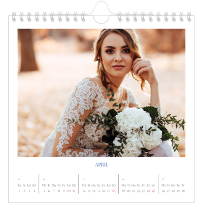 Årskalender kvadratisk — Koboltklassiker [April]